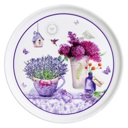 Блинница 23*23*9,5 см "Лаванда" NEW BONE CHINA