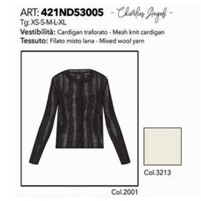 CARDIGAN TRAFORATO M/L