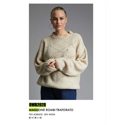 8WB2028 MAGLIONE ROMBI TRAFORORATO