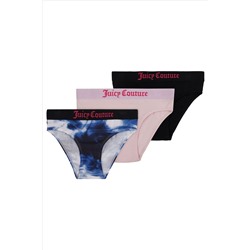 Juicy Couture Girls Blue Briefs 3 Pack