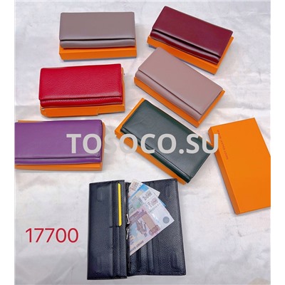 17700 кошелек GENUINE LEATHER натуральная кожа 9х19х2