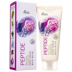 (Корея) Крем для рук антивозрастной с пептидами Ekel Natural Intensive Hand Cream Peptide 100 мл