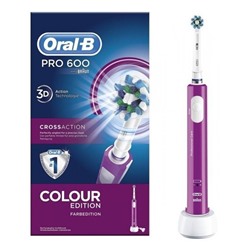 Электрическая зубная щетка Oral-B Pro 600 CrossAction Фиолетовая