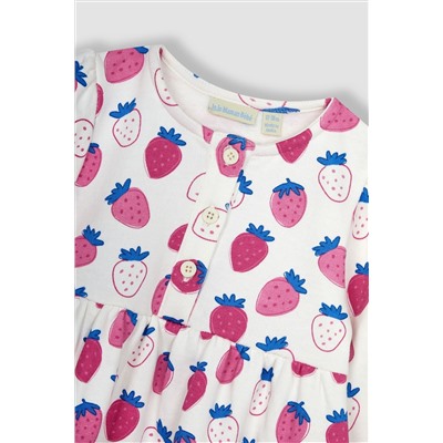 JoJo Maman Bébé Button Front Sweat Jersey Dress