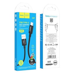 Кабель USB - TypeC HOCO X89 (черный) 1м