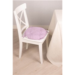 Подушка на стул круглая "ЯШ" Пурпурный лен (К-4) (33х33)