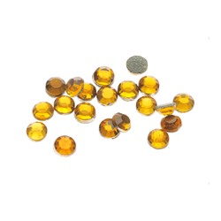 Стразы термоклеевые стекло 3 мм (желтый) 25