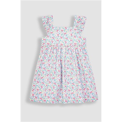 JoJo Maman Bébé Butterfly Frill Shoulder Dress