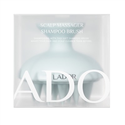Lador Массажер для мытья волос и кожи головы / Dermatical Shampoo Brush, голубой