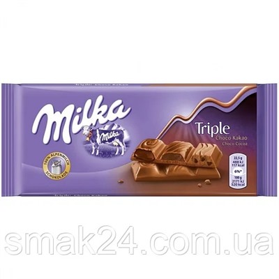 Милка Triple Choco Cocoa 90 гр.