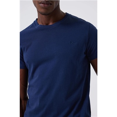 Мужская футболка с круглым вырезом Twingos 4 темно-синяя