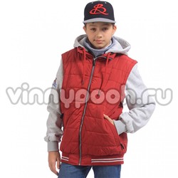 Модная весенняя куртка Kiko для мальчика (бордо), 11-15 лет