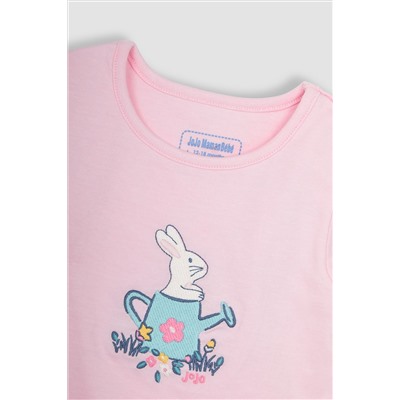 JoJo Maman Bébé 2-Pack Bunny Jersey Pyjamas