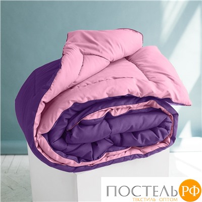 Одеяло 'Sleep iX' MultiColor 250 гр/м, 140х205 см, (цвет: Магнолия+Темно-Фиолетовый) Код: 4605674221445
