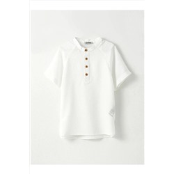 Lcw Kids Базовая рубашка для мальчика с круглым вырезом и короткими рукавами RCS2GO45Z4 - R9K