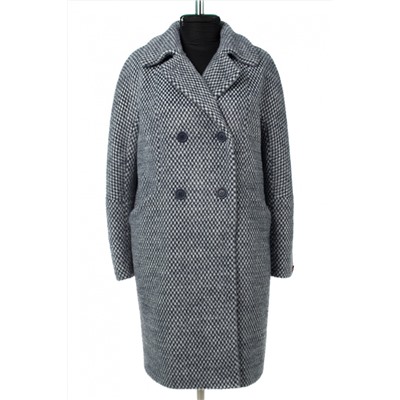 01-10825 Пальто женское демисезонное Ворса синий