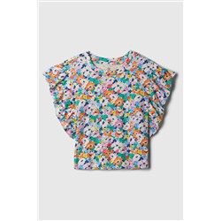 Gap Crinkle Flutter Sleeve Top (6mths-5yrs)