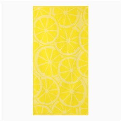 Полотенце махровое Lemon color, 50х90 см, цвет жёлтый