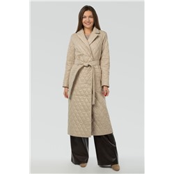 01-10765 Пальто женское демисезонное (пояс) Плащевка бежевый