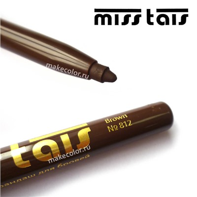 Карандаш-автомат для бровей Miss Tais водостойкий Browliner №812 - коричневый