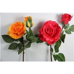 Ветка Роза натуральная латексная с бутоном