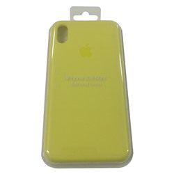 Силиконовый чехол для iPhone XS MAX желтый