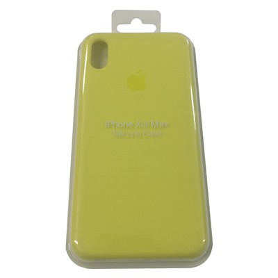 Силиконовый чехол для iPhone XS MAX желтый