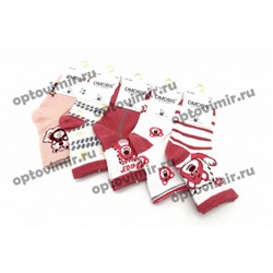 Носки детские Dmdbs для девочек розовые мишки СК-022
