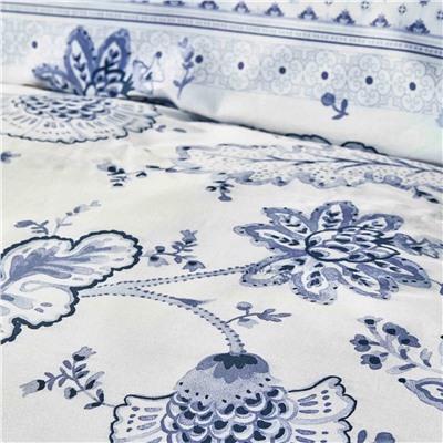 Karaca Home Amar Blue Комплект из 100% хлопка и двойного пике