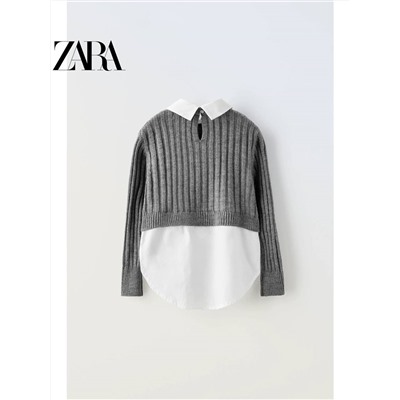 ZAR*A  😍 официальный сайт⚡️ кардиган - рубашка для девочек, отличный вариант для школы 🏫  скидка  71🛍    ✅Цвет: на фото     ✅Материал: акрил ( больше информации нет)