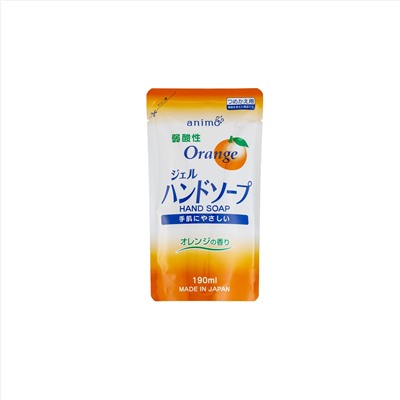 Rocket Soap Слабокислотное мыло "Animo Hand Soap" для рук (аромат апельсина) 190 мл, сменная упаковка / 30