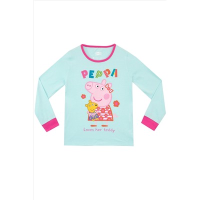 Character Peppa Pig Long Sleeved Girls Pyjama Set