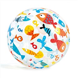 Intex Мяч пляжный 51 см  (20'') Яркий 3 стиля
