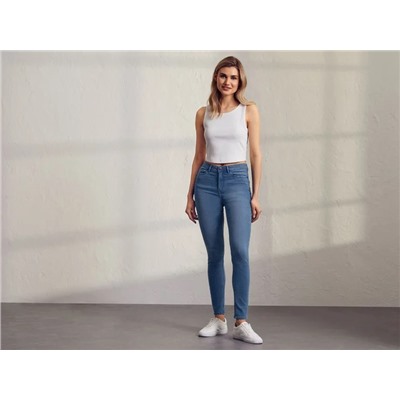 esmara® Damen Jeans, Super Skinny Fit, mit hoher Leibhöhe