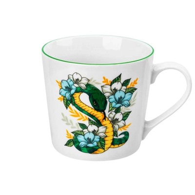 Кружка "Змея в цветах" 13*9,7*9 см 400 мл, NEW BONE CHINA