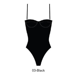 Elegance One piece 95% polyamide, 5% elastane XS-L