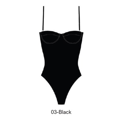 Elegance One piece 95% polyamide, 5% elastane XS-L