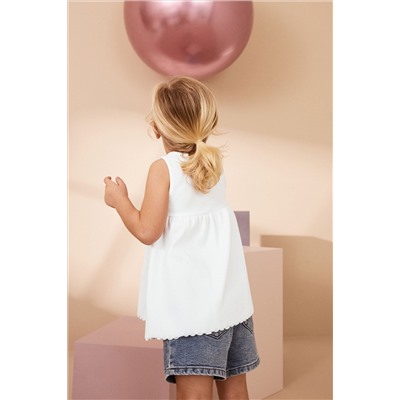 Peplum Ribbed Vest (3mths-7yrs)