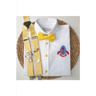 COPY — рубашка с галстуком-бабочкой и подтяжками Space Concept ROCKET