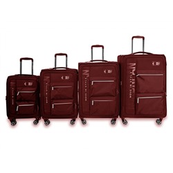 Комплект из 4-х чемоданов  50159 Бордовый