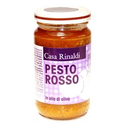 Крем-паста песто Красный в оливковом масле Casa Rinaldi  180 гр