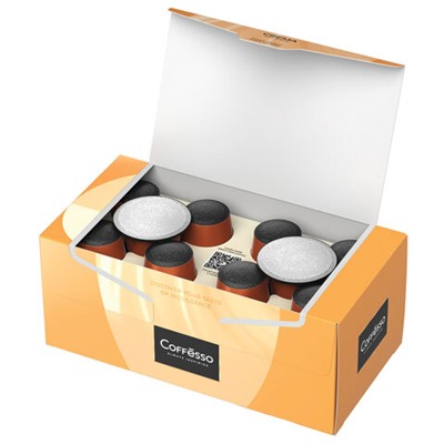 Кофе в капсулах COFFESSO "Crema Delicato" для кофемашин Nespresso, 20 порций, арабика 100%, 101229