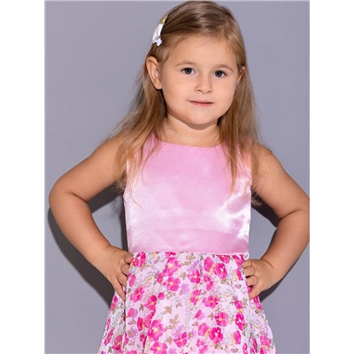 Нарядное розовое платье для девочки 806910-ДН18