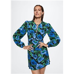 Vestido estampado floral -  Mujer | MANGO OUTLET España