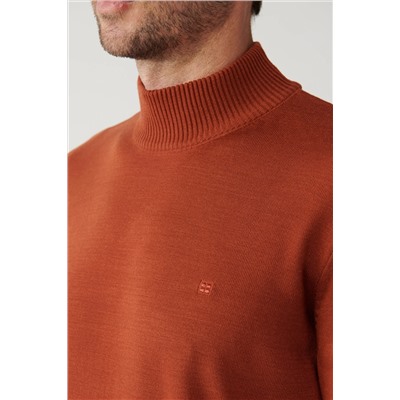 Трикотаж унисекс, свитер, полуводолазка, не скатывается, стандартный крой, E005001