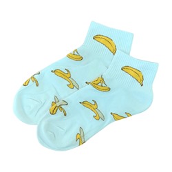 Носки "Бананы", цвет белый, арт. 37.0777