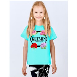 Футболка для девочки KETMIN СOLLECTION цв.Бирюза