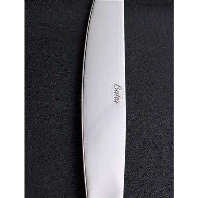 Нож столовый из нержавеющей стали «Миддлтон», длина 23 см, толщина 9 мм, цвет серебряный