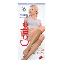 Гольфы женские Conte Tension Soft Natural 20 den 1 пара nero