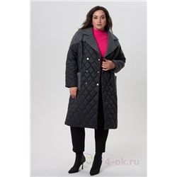 Пальто 3580 AVERI Черное стёганное пальто